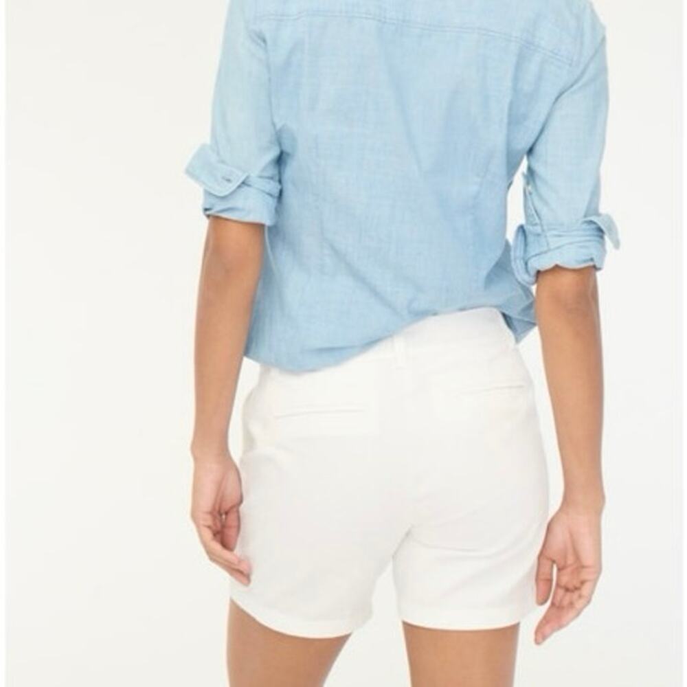 NWT J. Crew 7" Classic Chino Short White Size 16 - Picture 3 of 8